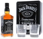Jack Daniels Metalbox + 2 Verres 70cl Vol 40%