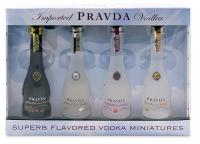 Pravda Vodka 4er Set 5cl Swarovski Edition 20cl Vol 37.5%